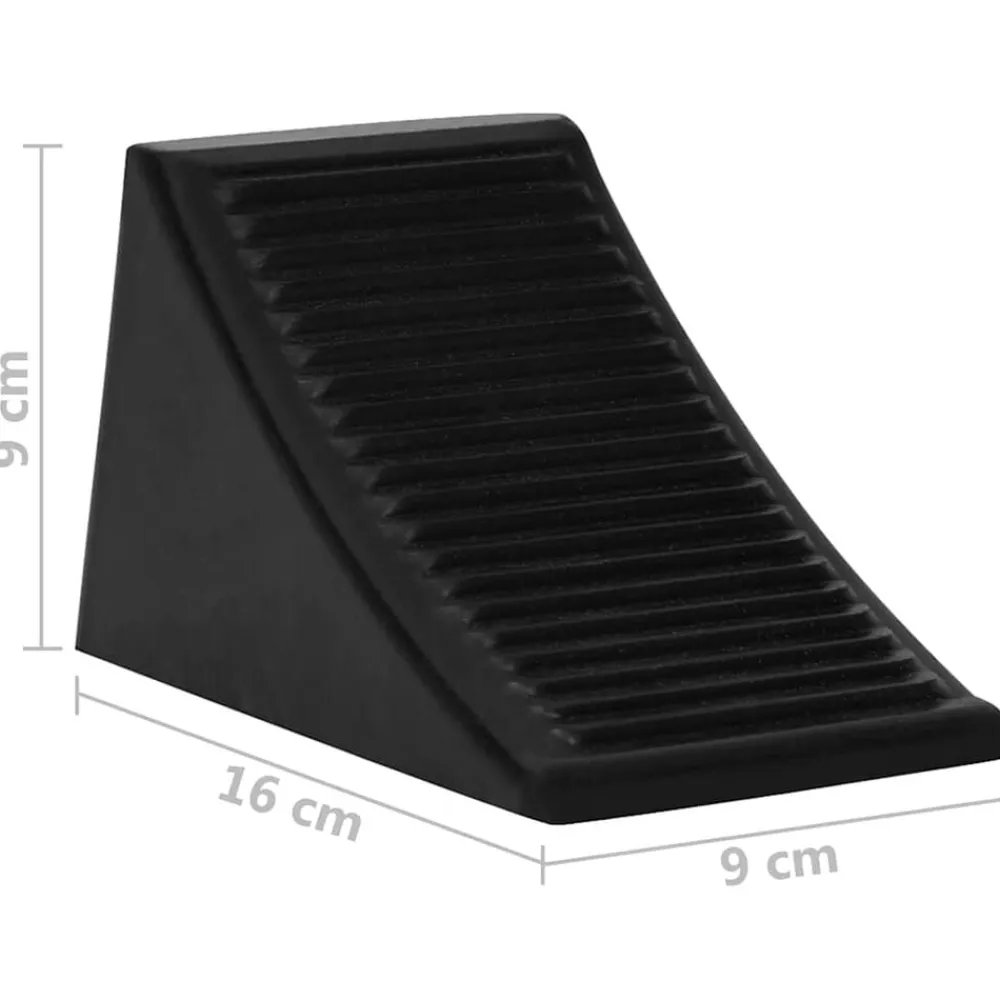 vidaXL Piezas Y Accesorios Para Vehículos-Calzos para ruedas 4 piezas goma 16x9x9 cm