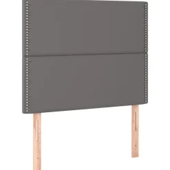 vidaXL Camas Y Accesorios-Cama box spring con colchón cuero sintético 90x190 cm