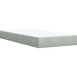 vidaXL Cama box spring con colchón terciopelo 80x200 cm Gris claro Best