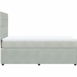 vidaXL Camas Y Accesorios-Cama box spring con colchón terciopelo 80x200 cm