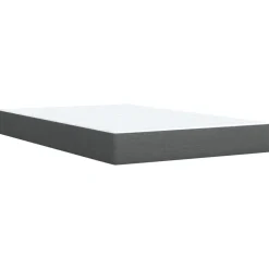 vidaXL Cama box spring con colchón tela 80x200 cm Gris oscuro Outlet
