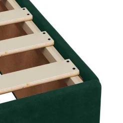 vidaXL Cama box spring con colchón terciopelo 80x200 cm Verde oscuro Sale