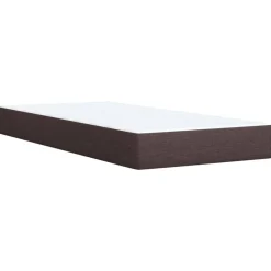 vidaXL Camas Y Accesorios-Cama box spring con colchón tela marrón oscuro 80x200 cm