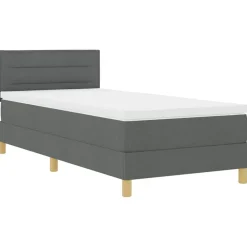vidaXL Camas Y Accesorios-Cama Box Spring LED con cojín 80 x 200 cm tela