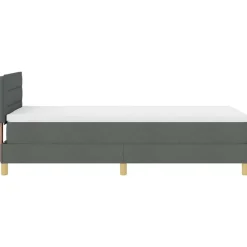 vidaXL Camas Y Accesorios-Cama Box Spring LED con cojín 80 x 200 cm tela