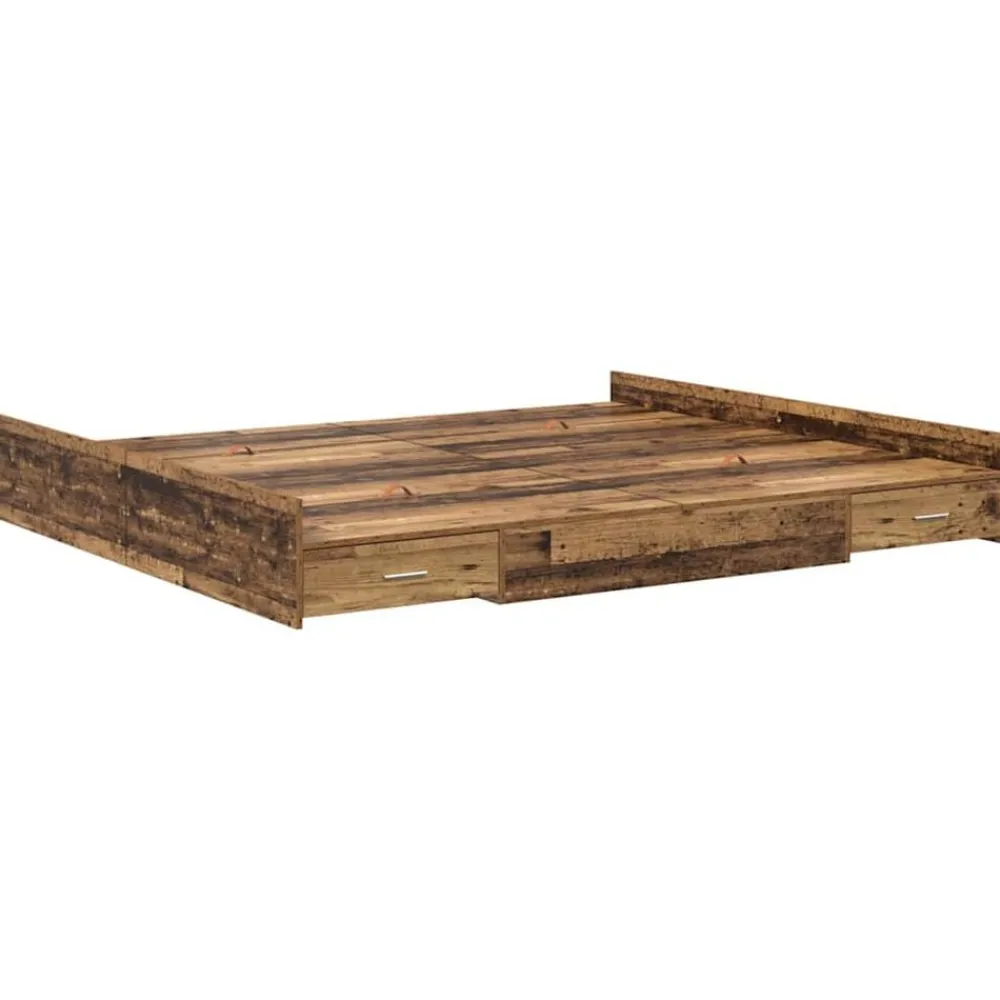 vidaXL Camas Y Accesorios-Cama con almacenamiento con cabecera 180 x 200 cm
