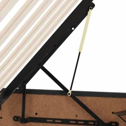vidaXL Cama con almacenamiento y LED 90 x 190 cm Terciopelo Negro Sale