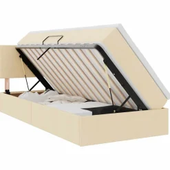 vidaXL Camas Y Accesorios-Cama con almacenamiento y colchón con colchón 90 x 190 cm
