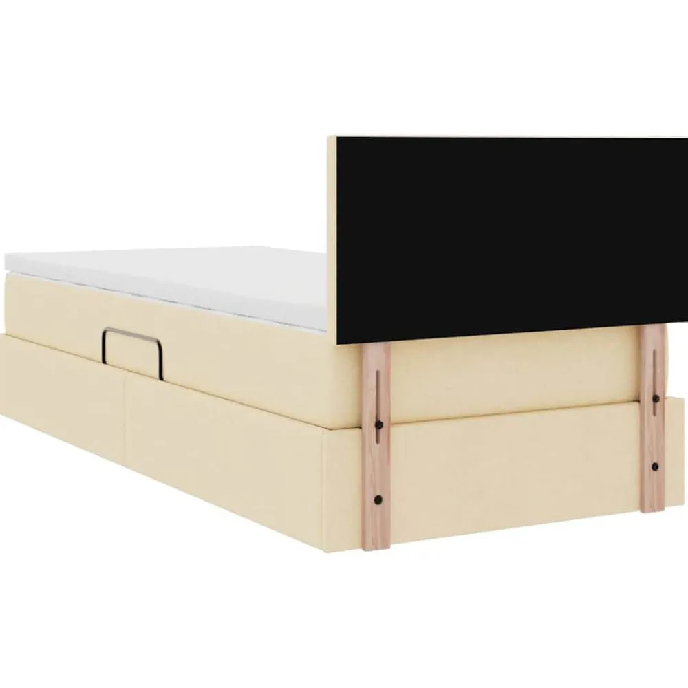 vidaXL Camas Y Accesorios-Cama con almacenamiento y colchón con colchón 90 x 190 cm