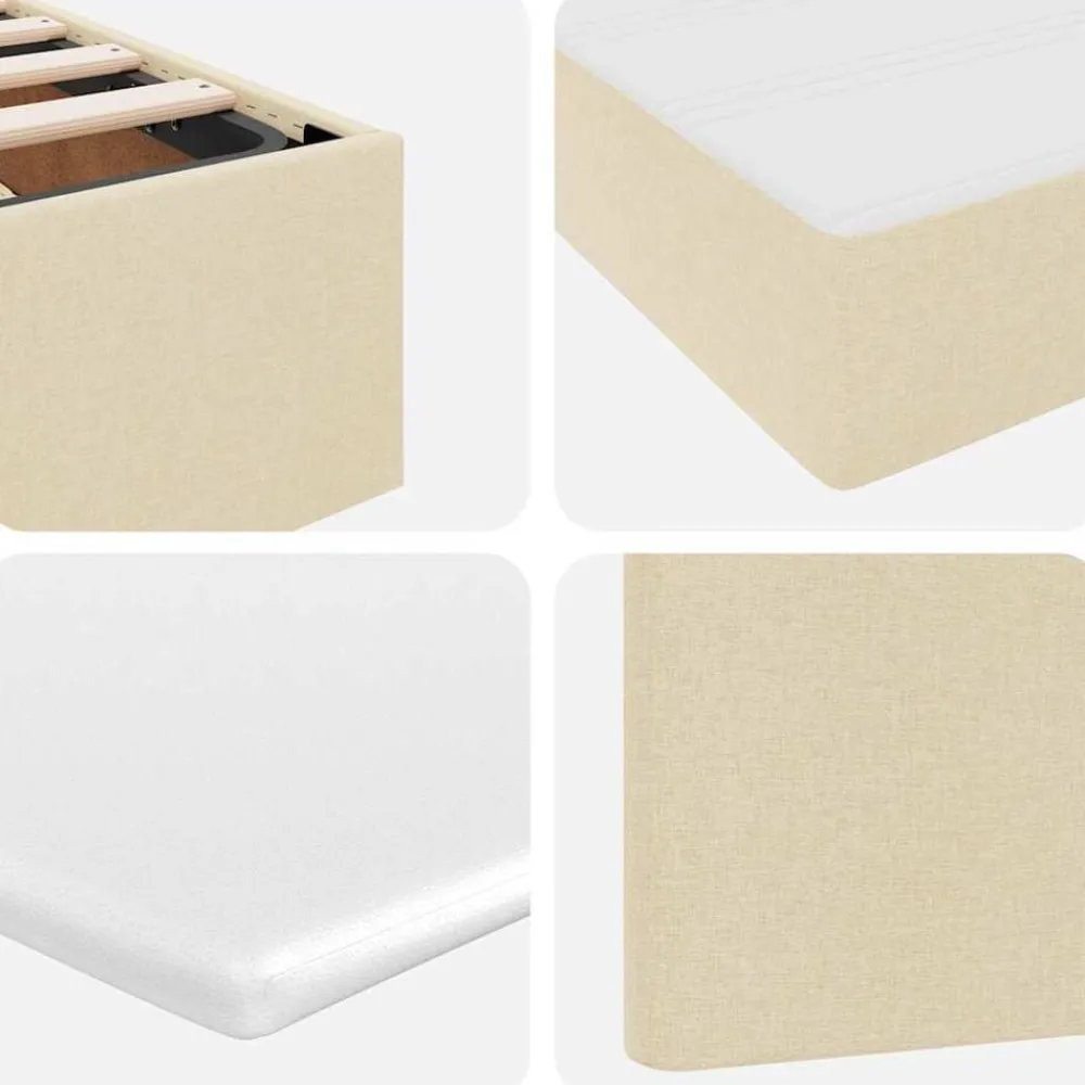 vidaXL Camas Y Accesorios-Cama con almacenamiento y colchón con colchón 90 x 190 cm