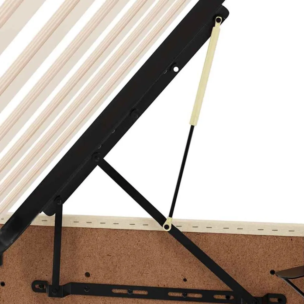 vidaXL Camas Y Accesorios-Cama con almacenamiento y colchón con colchón 90 x 190 cm