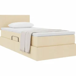 vidaXL Camas Y Accesorios-Cama con almacenamiento y colchón con colchón 90 x 190 cm