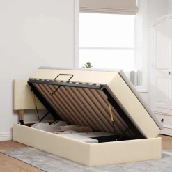 vidaXL Camas Y Accesorios-Cama con almacenamiento y colchón con colchón 90 x 190 cm