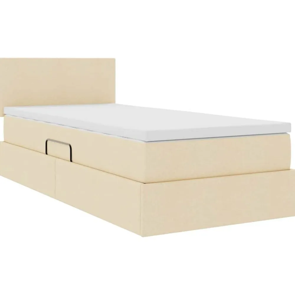 vidaXL Camas Y Accesorios-Cama con almacenamiento y colchón con colchón 90 x 190 cm