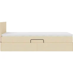 vidaXL Camas Y Accesorios-Cama con almacenamiento y colchón con colchón 90 x 190 cm
