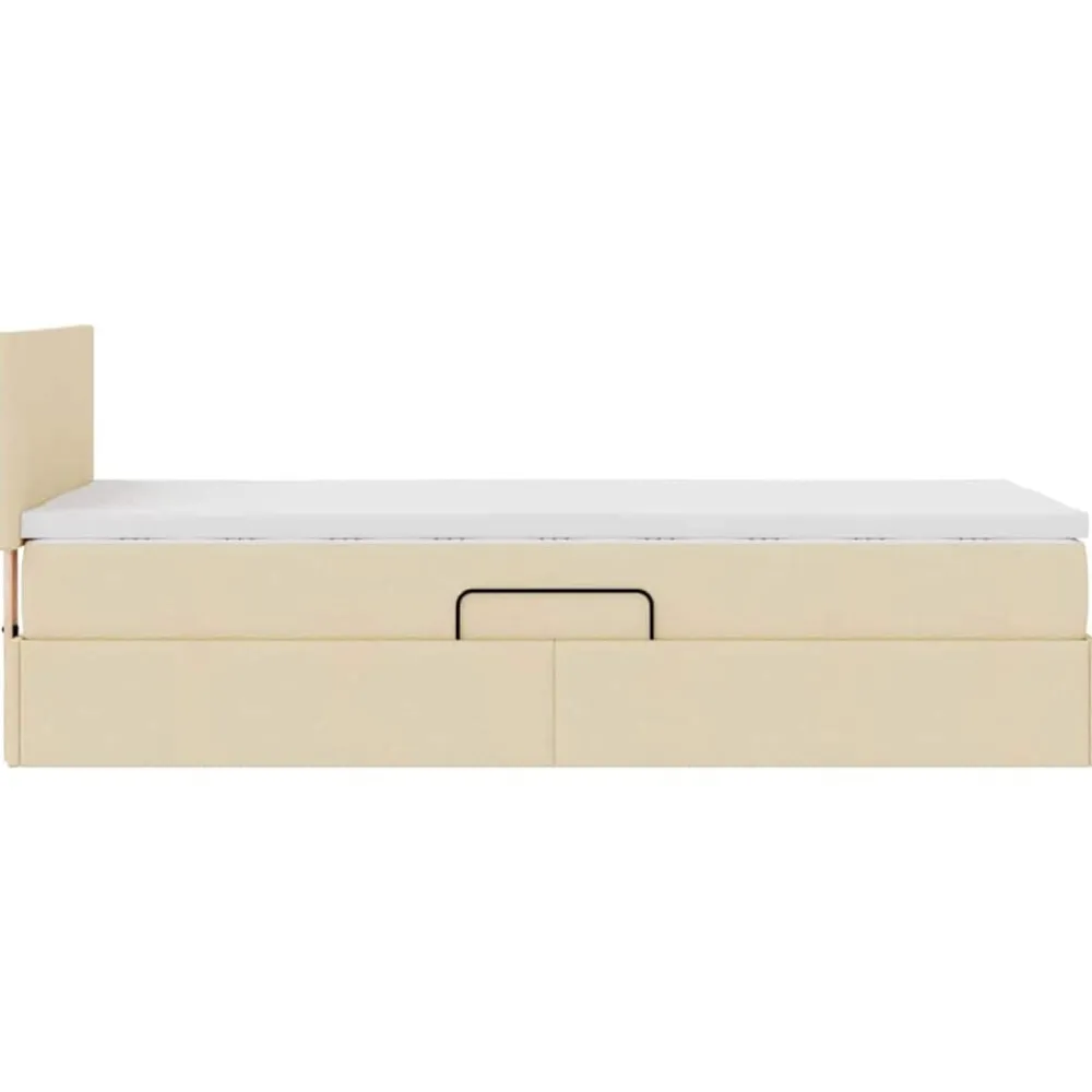 vidaXL Camas Y Accesorios-Cama con almacenamiento y colchón con colchón 90 x 190 cm
