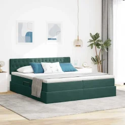 vidaXL Camas Y Accesorios-Cama con almacenamiento con colchón 90 x 200 cm
