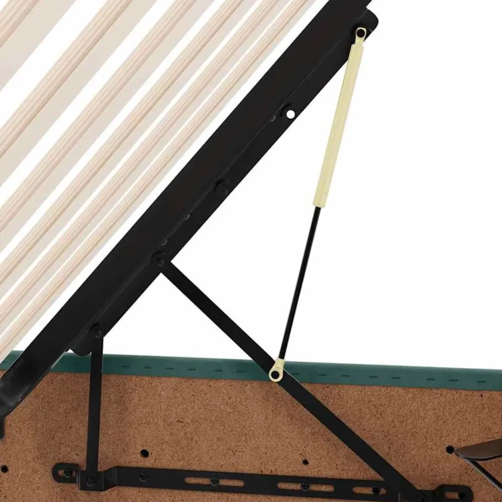 vidaXL Camas Y Accesorios-Cama con almacenamiento con colchón 90 x 200 cm