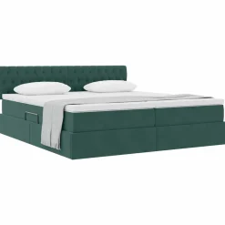 vidaXL Camas Y Accesorios-Cama con almacenamiento con colchón 90 x 200 cm