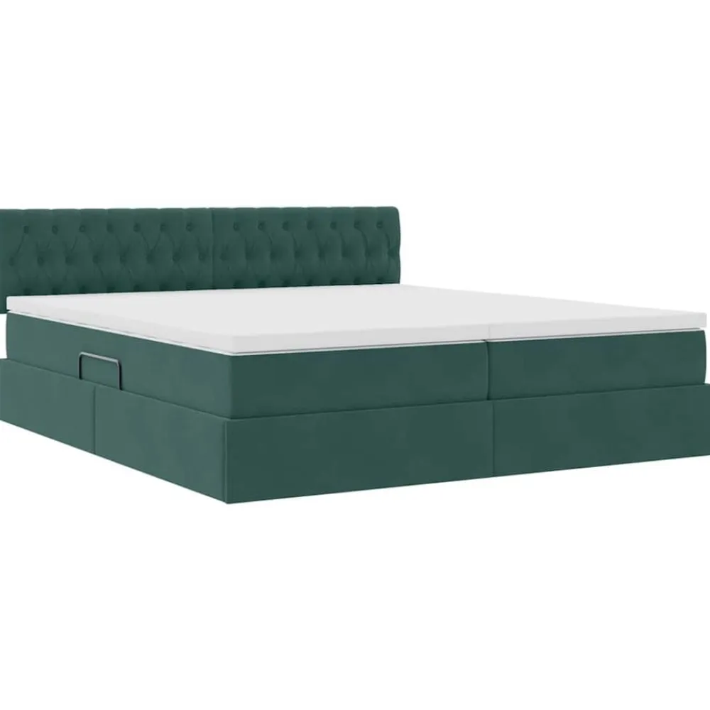 vidaXL Camas Y Accesorios-Cama con almacenamiento con colchón 90 x 200 cm