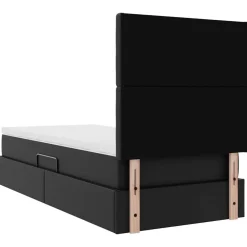 vidaXL Camas Y Accesorios-Cama con almacenamiento y LED 90 x 190 cm Cuero sintético