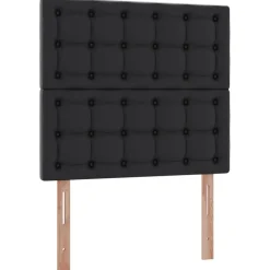vidaXL Camas Y Accesorios-Cama con almacenamiento y LED 90 x 190 cm Cuero sintético