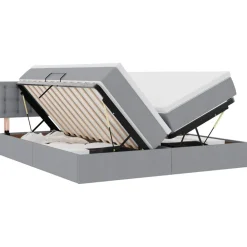 vidaXL Camas Y Accesorios-Cama con almacenamiento 180 x 200 cm Cuero sintético