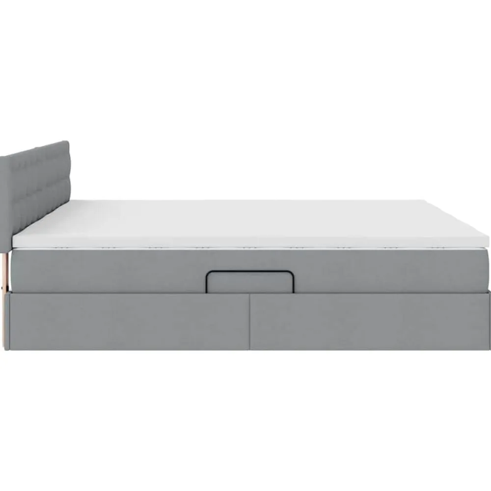 vidaXL Camas Y Accesorios-Cama con almacenamiento 180 x 200 cm Cuero sintético