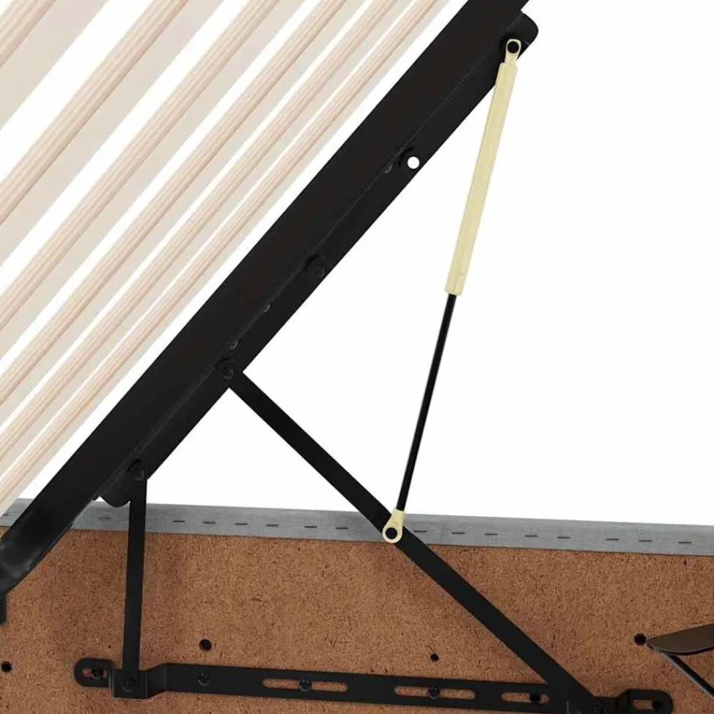 vidaXL Camas Y Accesorios-Cama con almacenamiento 180 x 200 cm Cuero sintético