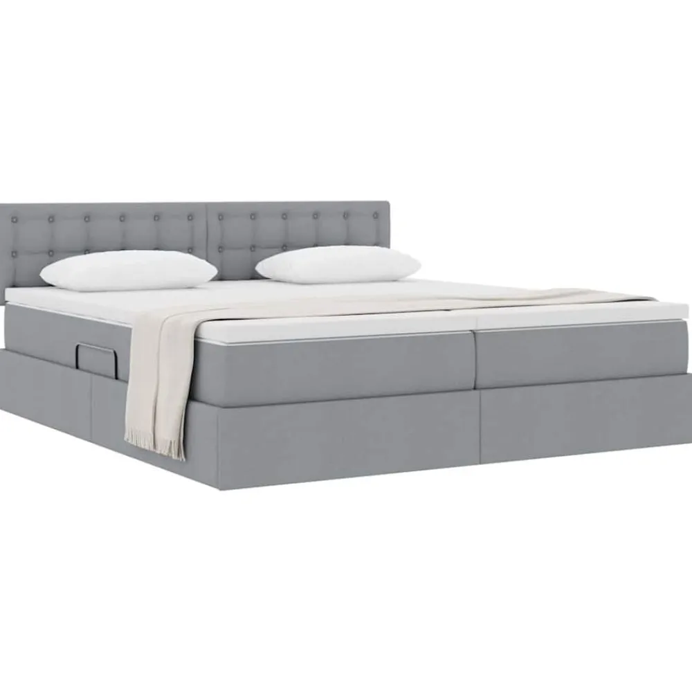 vidaXL Camas Y Accesorios-Cama con almacenamiento 180 x 200 cm Cuero sintético