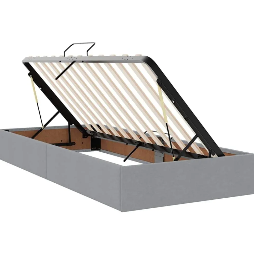 vidaXL Camas Y Accesorios-Cama con almacenamiento 180 x 200 cm Cuero sintético