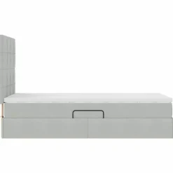 vidaXL Camas Y Accesorios-Cama con almacenamiento y LED 90 x 190 cm Terciopelo