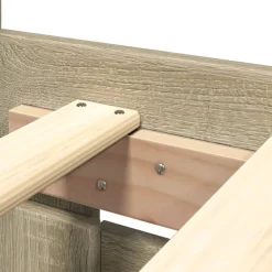 vidaXL Camas Y Accesorios-Cama con cabecero madera de ingeniería 200x200 cm