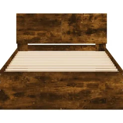 vidaXL Camas Y Accesorios-Cama con cabecero madera de ingeniería 100x200 cm