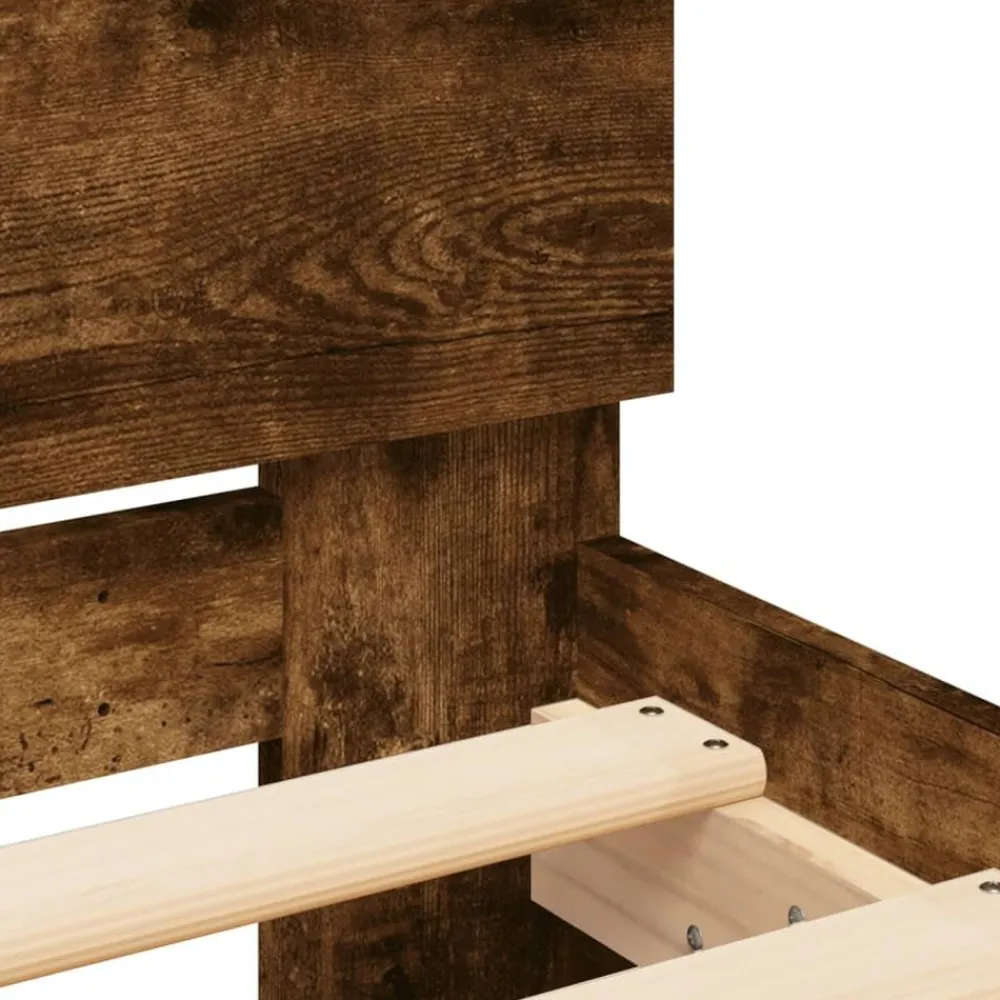 vidaXL Camas Y Accesorios-Cama con cabecero madera de ingeniería 100x200 cm