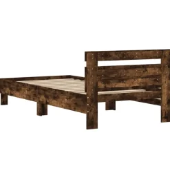 vidaXL Camas Y Accesorios-Cama con cabecero madera de ingeniería 100x200 cm