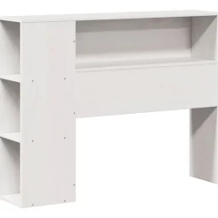 vidaXL Cama con estantería sin colchón madera maciza blanca 75x190 cm Blanco Best