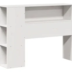 vidaXL Cama con estantería sin colchón madera maciza blanca 75x190 cm Blanco Hot