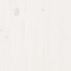 vidaXL Cama con estantería sin colchón madera maciza blanca 200x200 cm Blanco Clearance