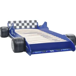 Niños vidaXL Mobiliario Para Bebés Y Niños Pequeños-Cama con forma de coche de carreras para niños 90x200 cm