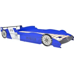 Niños vidaXL Mobiliario Para Bebés Y Niños Pequeños-Cama con forma de coche de carreras para niños 90x200 cm