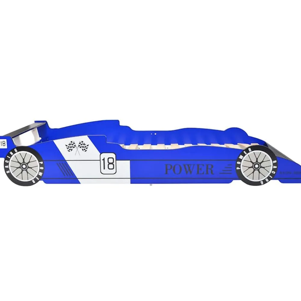 Niños vidaXL Mobiliario Para Bebés Y Niños Pequeños-Cama con forma de coche de carreras para niños 90x200 cm