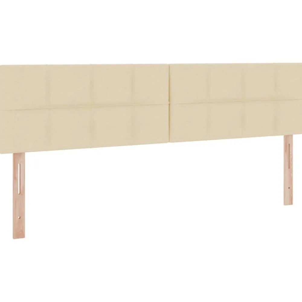 vidaXL Conjuntos De Muebles-Cama con tira de luces LED con cabecera 180 x 200 cm tela