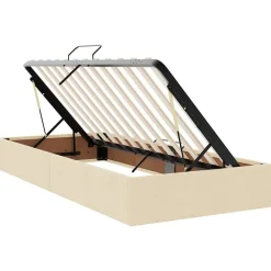 vidaXL Conjuntos De Muebles-Cama con tira de luces LED con cabecera 180 x 200 cm tela