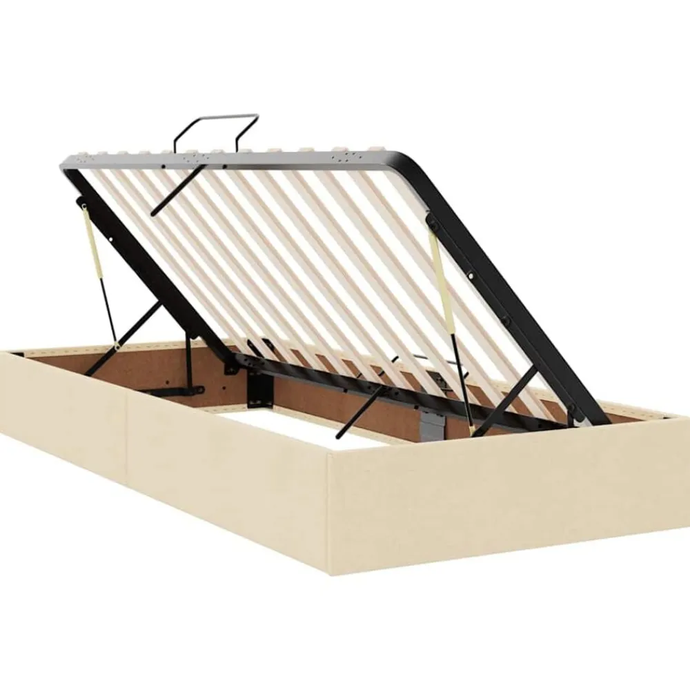 vidaXL Conjuntos De Muebles-Cama con tira de luces LED con cabecera 180 x 200 cm tela