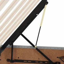 vidaXL Conjuntos De Muebles-Cama con tira de luces LED 180 x 200 cm tela