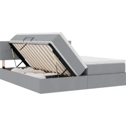 vidaXL Conjuntos De Muebles-Cama con tira de luces LED 180 x 200 cm tela