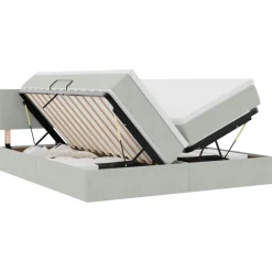 vidaXL Conjuntos De Muebles-Cama con tiras LED 180 x 200 cm Terciopelo