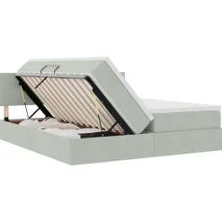 vidaXL Conjuntos De Muebles-Cama con tiras LED 180 x 200 cm Terciopelo