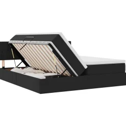 vidaXL Conjuntos De Muebles-Cama con tiras LED con cabecera 180 x 200 cm Terciopelo